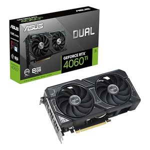 Asus Dual GeForce RTX 4060 Ti OC Edition 8GB GDDR6 Gaming Grafikkarte schwarz (Nvidia GeForce RTX4060Ti DLSS 3, PCIe 4.0, 1x HDMI 2.1, 3X DisplayPort 1.4a, DUAL-RTX4060TI-O8G)