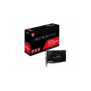 MSI Radeon RX 6400 AERO ITX 4G - Grafikkort - Radeon RX 6400 - 4 GB GDDR6 - PCIe 4.0 x4 - HDMI, DisplayPort