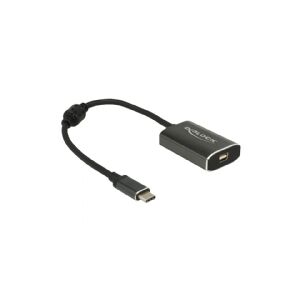 Delock - Ekstern videoadapter - VL100 - USB-C - Mini DisplayPort - mørkegrå - detailsalg