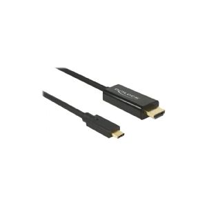 Delock - Ekstern videoadapter - Parade PS171 - USB-C - HDMI - sort - detailsalg