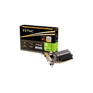 ZOTAC NVIDIA® GeForce® GT 730 - ZONE Edition - grafikkort - GF GT 730 - 2 GB DDR3 - PCIe 2.0 x16 lavprofil - DVI, D-Sub, HDMI - blæserløs