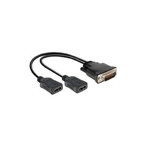 Delock - Videoadapter - HDMI hun til DMS-59 han - 25 cm