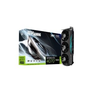 ZOTAC GAMING GeForce RTX 4070 Ti SUPER Trinity - Black Edition - grafikkort - GeForce RTX 4070 Ti Super - 16 GB GDDR6X - PCIe 4.0 x16 - HDMI, 3 x DisplayPort - sort
