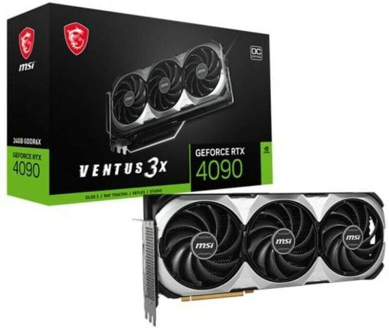 Tarjeta Gráfica MSI GEFORCE RTX 4090 VENTUS 3X NVIDIA GeForce RTX 4090 GDDR6X