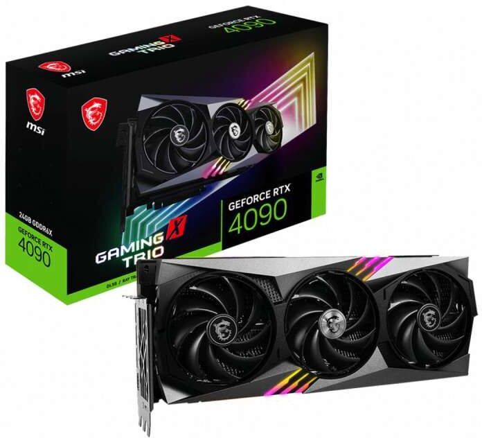 Tarjeta Gráfica MSI NVIDIA RTX 4090 GAMING X TRIO NVIDIA GeForce RTX 4090 24 GB GDDR6X