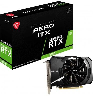 Tarjeta Gráfica MSI GeForce RTX 3050 Aero ITX 8GB GDDR6