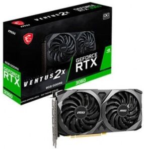 Tarjeta Grafica MSI RTX 3060 Ventus 2X 8GB OC GDDR6