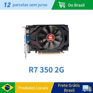 VEINEDA Liineda-Carte graphique reconditionnee  R7 350  2 Go GDDR5  DP  port DVI pour les jeux ATI Radeon