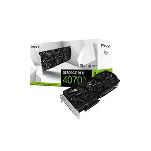 Pny GeForce RTX 4070 Ti 12GB Verto LED Triple Fan - Carte graphique - GeForce RTX 4070 Ti - 12 Go GDDR6X - PCIe 4.0 x16 - HDMI, 3 x DisplayPort - Publicité