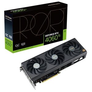 Asus ProArt NVIDIA GeForce RTX 4060 Ti OC Edition – Carte graphique créateur (16GB GDDR6, PCIe 4.0, DLSS 3, HDMI 2.1a, DisplayPort 1.4a, Ventilateurs axiaux à double roulement à billes, 0dB) - Publicité