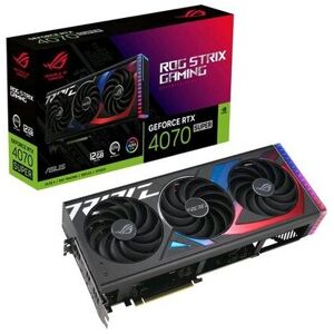 Asus ROG -STRIX-RTX4070S-12G-GAMING NVIDIA GEFORCE RTX 4070 SUPER 12 GB GDDR6X TRIPLE FAN PCI Express 4.0 2 x HDMI 3 x DISP...