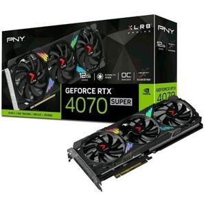 PNY GEFORCE RTX 4070 SUPER 12GB OC XLR8 ARGB VERTO TF NVIDIA GEFORCE RTX 4070 SUPER GDDR6X DLSS 3 TRIPLE FAN PCI Express x1...