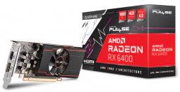 Sapphire radeon pulse rx 6400 gaming 4gb gddr6 hdmi dp lp lite pci express 4.0