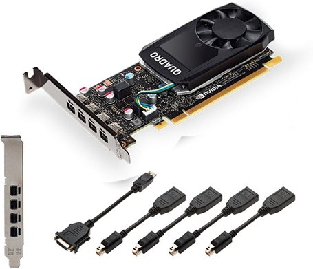 PNY VCQP1000V2-PB scheda video NVIDIA Quadro P1000 V2 4 GB GDDR5