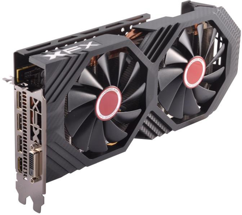 Pine XFX RX-580P8DFD6 scheda video AMD Radeon RX 580 1366 MHz 8 Go PCI Express 3.0