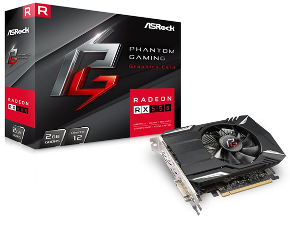 ASRock 90-GA0500-00UANF Radeon RX 550 2GB GDDR5 scheda video