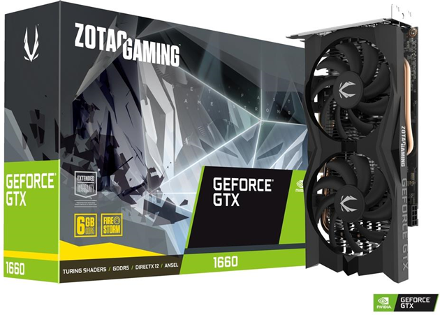 Zotac ZT-T16600K-10M scheda video NVIDIA GeForce GTX 1660 6 GB GDDR5