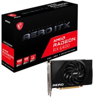 MSI Radeon RX 6400 AERO ITX 4G AMD 4 GB GDDR6 (V508-012R)