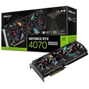 PNY GeForce™ RTX 4070 SUPER™ 12GB XLR8 Gaming VERTO™ EPIC-X RGB™ Overclocked Triple Fan DLSS 3