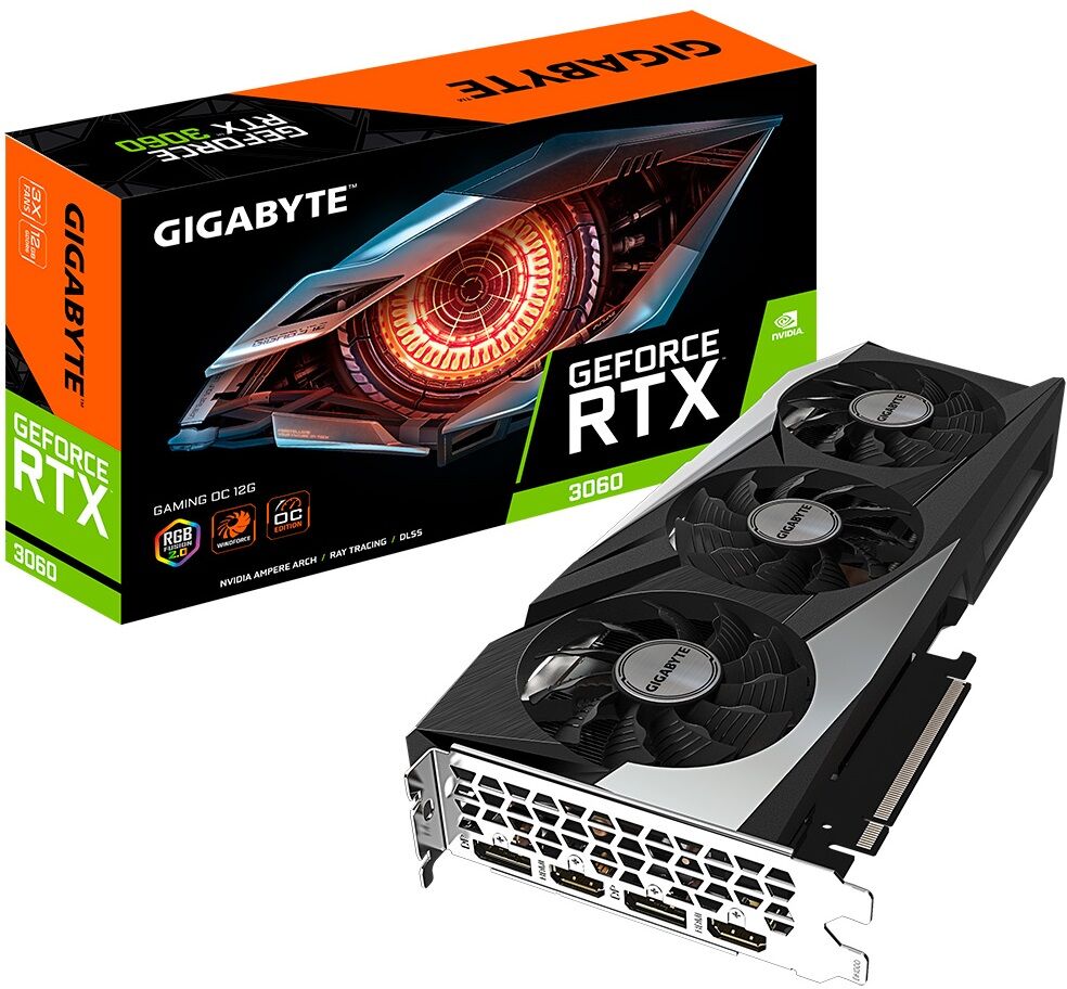 Gigabyte Placa Gráfica Geforce Rtx 3060 Gaming Oc 12gb Gddr6 - Gigabyte