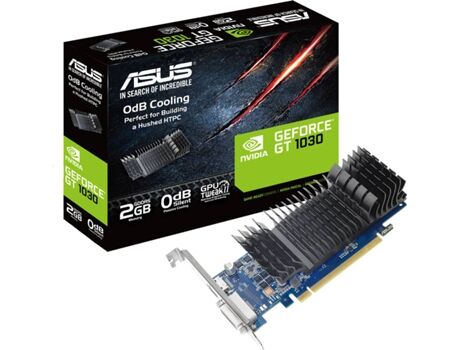 Asus Placa Gráfica GeForce GT 1030 (NVIDIA - 2 GB DDR5)