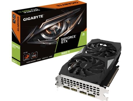 Gigabyte Placa Gráfica GeForce GTX 1660Ti OC (NVIDIA - 6 GB DDR6)