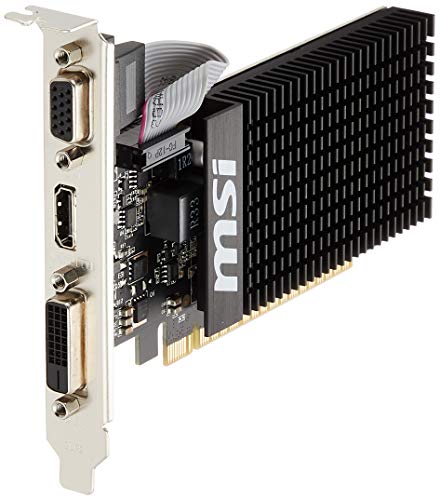 GT 710 1GD3H LP MSI  NVIDIA GeForce GT 710 PCI Express 2.0 1 GB grafikkort – flerfärgad