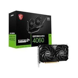 MSI NVIDIA GeForce RTX 4060 Ventus 2X Black OC 8GB GDDR6 Graphics Card