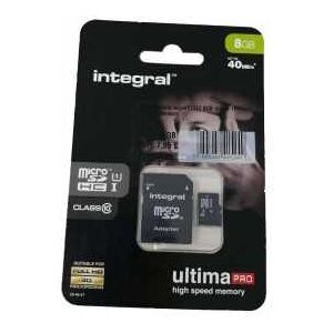 Otros Memoria Micro SD HC Integral 8GB INMSDH8G10-40U1