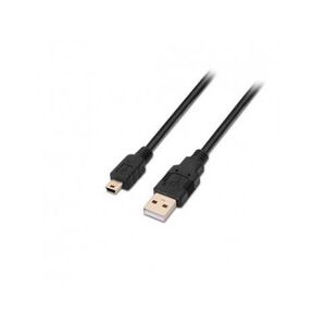 Cable Usb(A)M 2.0 A Mini Usb(B)M Aisens 0.5M Negro 0.5M/Mac A101-0023
