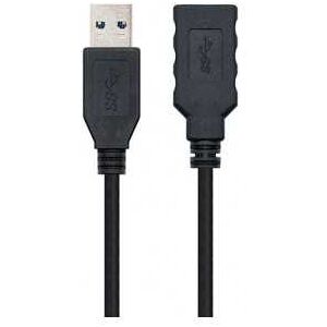 Cable Usb(A) 3.0 A Usb(A) 3.0 Nanocable 2M Negro 10.01.0902-Bk