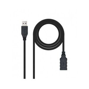 Cable Usb(A) 3.0 A Usb(A) 3.0 Nanocable 1M Negro 10.01.0901-Bk