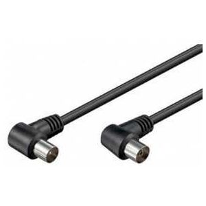 Cable Antena Tv Goobay 1.5M Acodado Negro 11525