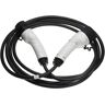 Cable carga tipo 2 a tipo 2 compatible con Jeep Grand Cherokee 4xe phev coche eléctrico - Cable conexión, 1 fase, 16 a, 3,5 kW, 5 m - Vhbw