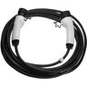 Cable carga tipo 2 a tipo 2 compatible con Jeep Grand Cherokee 4xe phev coche eléctrico - Cable conexión, 1 fase, 16 a, 3,5 kW, 7 m - Vhbw