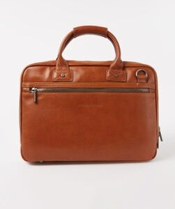 Castelijn & Beerens Firenze businesstas van leer met 15,6 inch laptopvak - Cognac