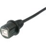 USB-connector 2.0 - IP67 Bus, inbouw USB B-bus met 1m kabel. A-KAB-USBB-FS-1M ASSMANN WSW 1 stuk(s)