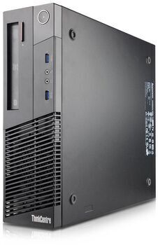 IBM Wie neu: Lenovo ThinkCentre M93p SFF   Intel 4th Gen   i7-4770   4 GB   240 GB SSD   DVD-ROM   Win 10 Pro