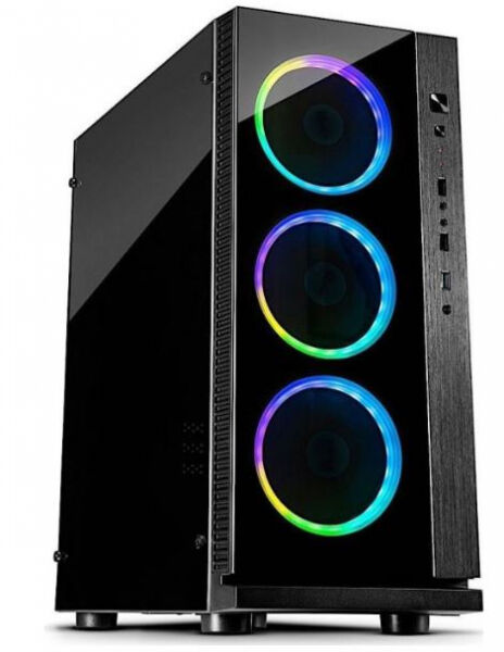 Inter-Tech W-III RGB - Gaming Midi-Tower RGB-LED