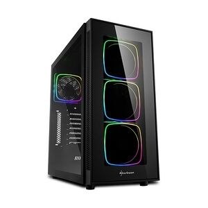 Gaming PC  - Ryzen 5 5600G 6x 4,4GHz - 16GB DDR4 RAM - 512 M.2 SSD - SHARKOON RGB Gehäuse mit gehärtetem Glas -  WIFI