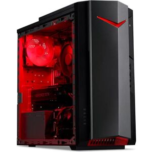 Acer Nitro 50 N50-640 Gaming Desktop-PC (Intel Core i5-12400, 4.40GHz, 16GB RAM, 512GB SSD, NVIDIA GeForce RTX 3060, Free DOS, Wi-Fi, HDMI) Gaming PC Schwarz