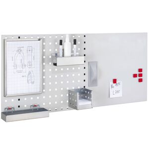 Kappes Systeme Kappes LogoChart® Office Set #1 1x Lochplatte 1000x450mm 1x Zubehörsortiment 13-teilig Alufarben