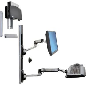 Ergotron Lx Wall Mount System With Small Cpu Holder