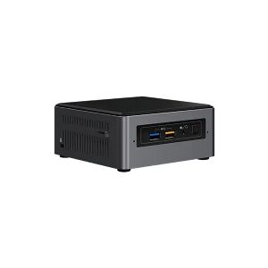 Intel Next Unit of Computing Kit NUC7CJYHN - Barebone - mini PC - 1 x Celeron J4005 / 2 GHz - RAM 0 GB - UHD Graphics 600 - Gigabit Ethernet WLAN: - 802.11a/b/g/n/ac, Bluetooth 5.0