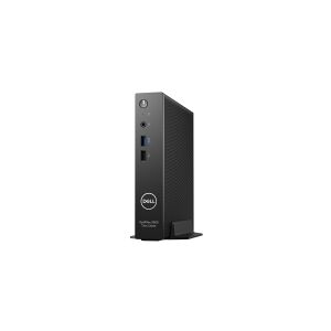 Dell OptiPlex 3000 Thin Client - Tynd klient - DTS - 1 x Celeron N5105 / 2 GHz - RAM 8 GB - flash - eMMC 32 GB - UHD Graphics - WLAN: Bluetooth, 802.11a/b/g/n/ac - Dell ThinOS - skærm: ingen - sort - BTP - med 3 års Dell ProSupport