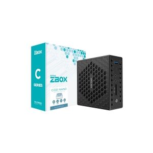 ZOTAC ZBOX C Series CI331 nano - Barebone - kompakt PC - 1 x Celeron N5100 / 1.1 GHz - RAM 4 GB - SSD 120 GB - UHD Graphics - Gigabit Ethernet WLAN: - 802.11a/b/g/n/ac, Bluetooth 5.0 - Win 11 Pro N