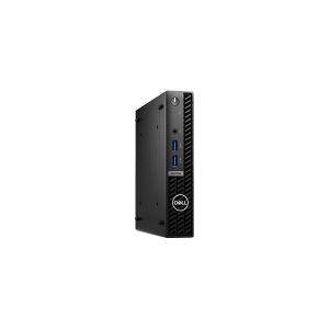 Dell OptiPlex 7010 - Mikro - Core i5 13500T / 1.6 GHz - vPro Enterprise - RAM 16 GB - SSD 256 GB - NVMe, Class 35 - UHD Graphics 770 - GigE, 802.11ax (Wi-Fi 6E) - WLAN: Bluetooth, 802.11a/b/g/n/ac/ax (Wi-Fi 6E) - Win 11 Pro - skærm: ingen - sort - BTS - m