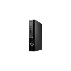 Dell OptiPlex 7010 Plus - Mikro - Core i5 13500T / 1.6 GHz - vPro Enterprise - RAM 16 GB - SSD 256 GB - NVMe, Class 35 - UHD Graphics 770 - GigE, 802.11ax (Wi-Fi 6E) - WLAN: Bluetooth, 802.11a/b/g/n/ac/ax (Wi-Fi 6E) - Win 11 Pro - skærm: ingen - sort - BT