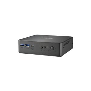 Shuttle Computer Group Shuttle XPC nano NC40U3 - Barebone - mini PC - 1 x Core i3 1215U / op til 4.4 GHz - RAM 0 GB - UHD Graphics 620 - Gigabit Ethernet - sort