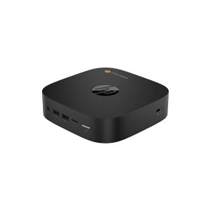 HP Chromebox G4 - Mini - 1 x Celeron 7305 / 1.1 GHz - RAM 4 GB - flash - eMMC 64 GB - UHD Graphics - Gigabit Ethernet, IEEE 802.11ax (Wi-Fi 6E), Bluetooth 5.3 WLAN: - 802.11a/b/g/n/ac/ax (Wi-Fi 6E), Bluetooth 5.3 - Chrome OS - skærm: ingen